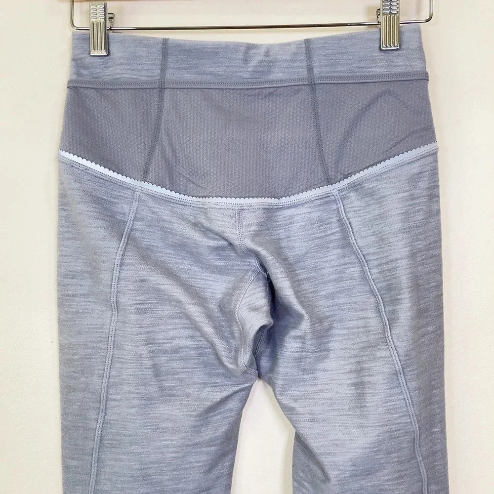 LULULEMON | RIDE ON CROP REFLECTIVE GREY SLUB  DENIM - Picture 7 of 14